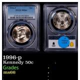 1996-p Kennedy Half Dollar 50c ms66 PCGS