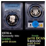 1974-s Proof Kennedy Half Dollar 50c pr69 dcam PCG