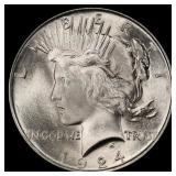 ***Major Highlight*** 1924-p Peace Dollar Near Top