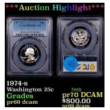 ***Auction Highlight*** 1974-s Proof Washington Qu