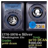 1776-1976-s Silver Proof Washington Quarter 25c pr