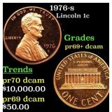 1976-s Proof Lincoln Cent 1c Grades GEM++ Proof De