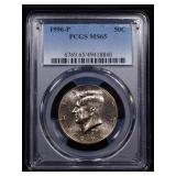 1996-p Kennedy Half Dollar 50c ms65 PCGS