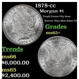 1878-cc Morgan Dollar $1 ms65+ SEGS