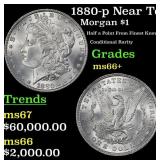 1880-p Morgan Dollar Near Top Pop! $1 ms66+ SEGS