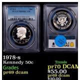 1978-s Proof Kennedy Half Dollar 50c pr69 dcam PCG
