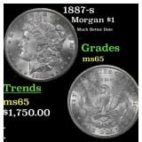 1887-s Morgan Dollar $1 ms65 SEGS