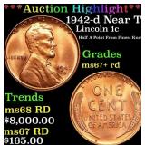 ***Auction Highlight*** 1942-d Lincoln Cent Near T