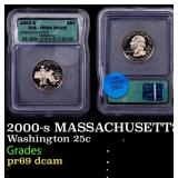 2000-s MASSACHUSETTS Proof Washington Quarter 25c