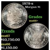 1878-s Morgan Dollar $1 ms66+ SEGS
