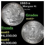 1883-s Morgan Dollar $1 Select Unc USCG