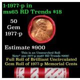 BU Shotgun Lincoln 1c roll, 1977-p 50 pcs Dunbar W