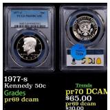 1977-s Proof Kennedy Half Dollar 50c pr69 dcam PCG