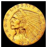 ***Major Highlight*** 1912-p Gold Indian Quarter E