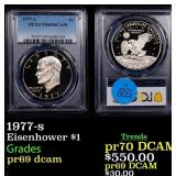1977-s Proof Eisenhower Dollar 1 pr69 dcam PCGS