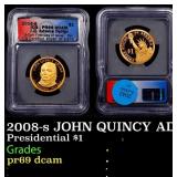 2008-s JOHN QUINCY ADAMS Proof Presidential Dollar