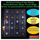 20 Great Coins of the World, hand selected, many t