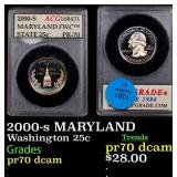 2000-s MARYLAND Proof Washington Quarter 25c ACG