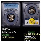 1977-s Proof Jefferson Nickel 5c pr69 dcam PCGS