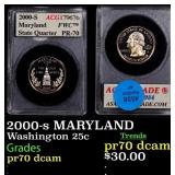 2000-s MARYLAND Proof Washington Quarter 25c ACG