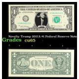 Novelty Trump 2017A $1 Federal Reserve Note $1 Gre