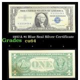 1957A $1 Blue Seal Silver Certificate Grades Choic