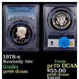 1978-s Proof Kennedy Half Dollar 50c pr69 dcam PCG