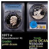 1977-s Proof Eisenhower Dollar $1 pr69 dcam PCGS