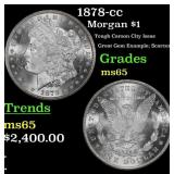 1878-cc Morgan Dollar $1 ms65 SEGS
