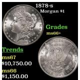 1878-s Morgan Dollar $1 ms66+ SEGS