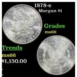 1878-s Morgan Dollar $1 ms66 SEGS