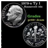 1979-s Ty I Proof Roosevelt Dime 10c Grades GEM++