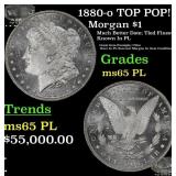 1880-o Morgan Dollar TOP POP! $1 ms65 PL SEGS