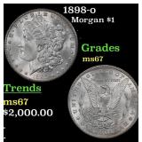 1898-o Morgan Dollar $1 ms67 SEGS