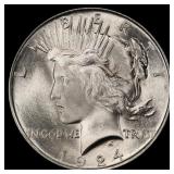 ***Major Highlight*** 1924-p Peace Dollar Near Top