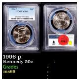 1996-p Kennedy Half Dollar 50c ms66 PCGS