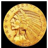 ***Major Highlight*** 1909-d Gold Indian Half Eagl