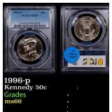 1996-p Kennedy Half Dollar 50c ms66 PCGS