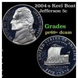 2004-s Keel Boat Proof Jefferson Nickel 5c Grades