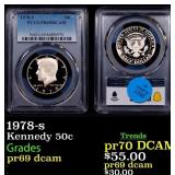 1978-s Proof Kennedy Half Dollar 50c pr69 dcam PCG