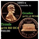 1995-s Proof Lincoln Cent 1c pr70 rd DCAM SEGS