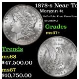 1878-s Morgan Dollar Near Top Pop! $1 ms67+ SEGS