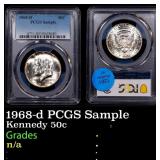 1968-d Kennedy Half Dollar PCGS Sample 50c n/a PCG