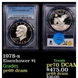 1978-s Proof Eisenhower Dollar $1 pr69 dcam PCGS