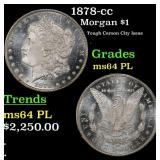 1878-cc Morgan Dollar $1 ms64 PL SEGS