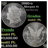 1880-o Morgan Dollar $1 ms63+ PL SEGS