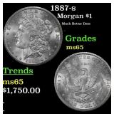 1887-s Morgan Dollar $1 ms65 SEGS