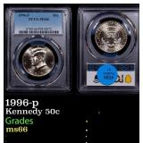 1996-p Kennedy Half Dollar 50c ms66 PCGS