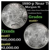 1880-p Morgan Dollar Near Top Pop! $1 ms66+ SEGS