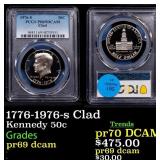 1776-1976-s Clad Proof Kennedy Half Dollar 50c pr6
